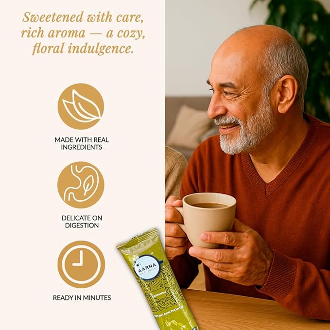Bagan of Aarna Instant Cardamom Chai, All Natural Spiced Tea Mix, Authentic Chai Powder with Natural Flavour, Makes 10 Cups (Sweetened)