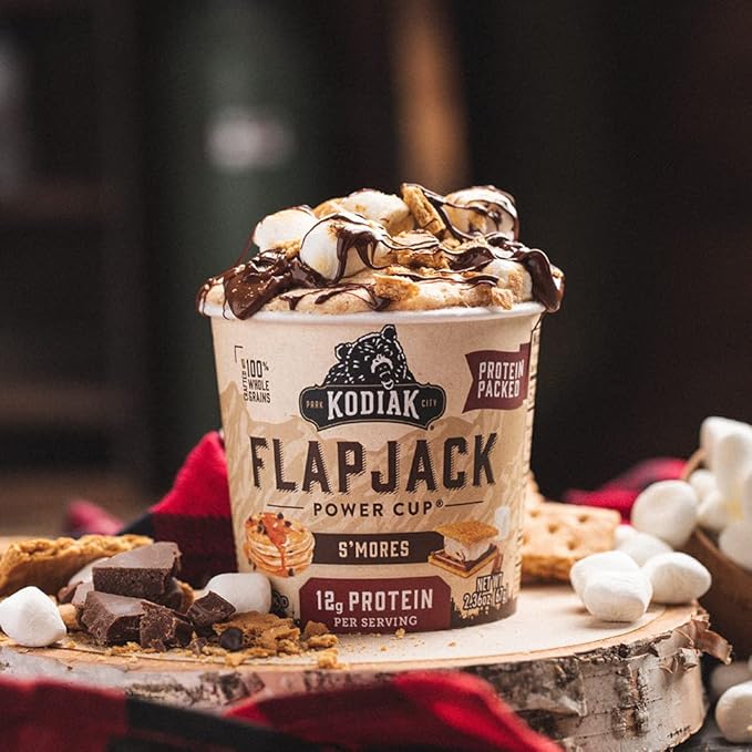 Kodiak Cakes Protein Pancake On The Go Flapjack Cups Mix; Buttermilk, Chocolate Chip, & S?셫ores Variety Pack