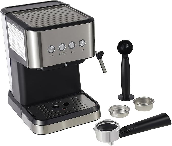 Espresso Machines, 20 Bar Professional Espresso Maker with Foaming Steam Wand, Semi-Automatic Espresso Coffee Maker for Home, Office, 50oz Removable Water Tank