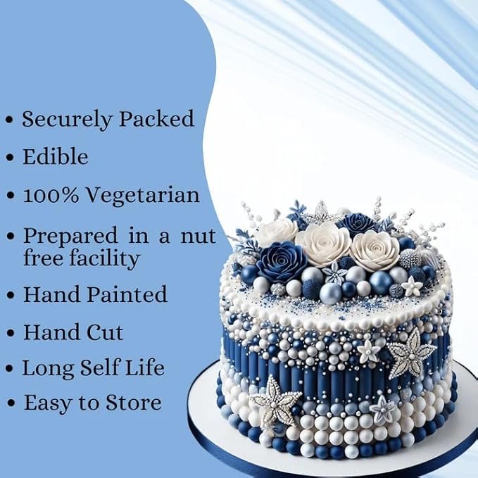 Confect Love Disco Balls Sprinkles Mix | Blue & Silver Pearl Dragees for Cake Decorating, Cupcakes, Cookies, Desserts ??Edible Metallic Sprinkle Toppings for Baking & Parties | Vegan, Gluten-Free, Nut-Free, Soy-Free, Dairy-Free, Palm Oil-Free- 4.2 Oz
