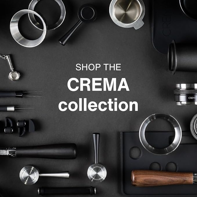 CREMA Coffee Products Replacement Steam Lever for Breville Espresso Machines |Ergonomic Stainless Steel Design|Compatible with Barista Express, Infuser, Barista Pro|Easy Grip|Black/Silver Finish