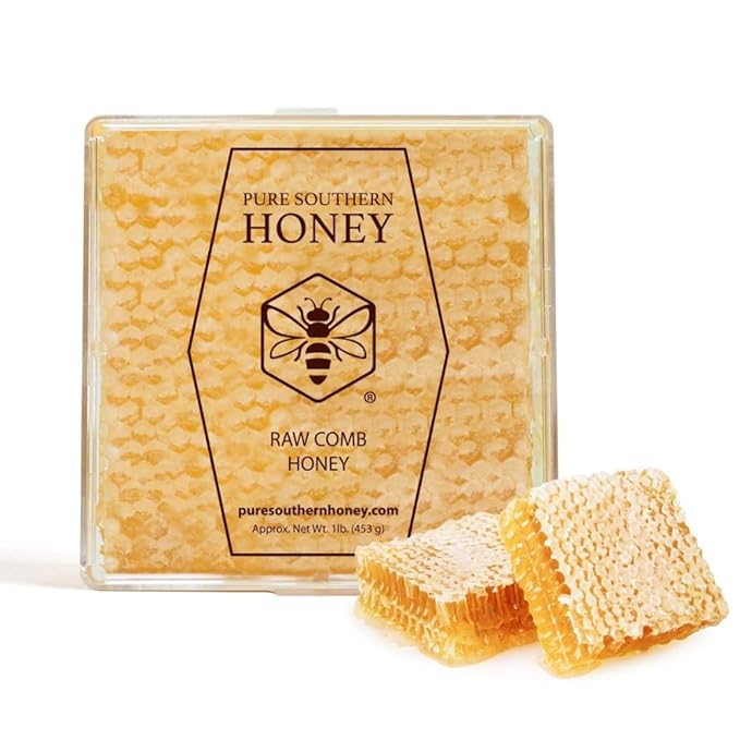 100% Raw Edible Honeycomb by Pure Southern Honey (14 Ounce (Pack of 1))