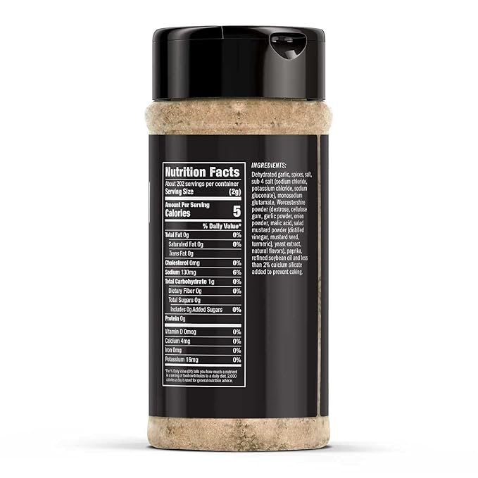 Kosmos Q The Best Sizzlin' Gourmet Burger Seasoning for Grilling - Hamburger Deluxe Seasoning for Ground Beef, Burger Patties, Meatloaf, Barbecue Brisket & Chili - Hamburger Rub (14.2 oz)