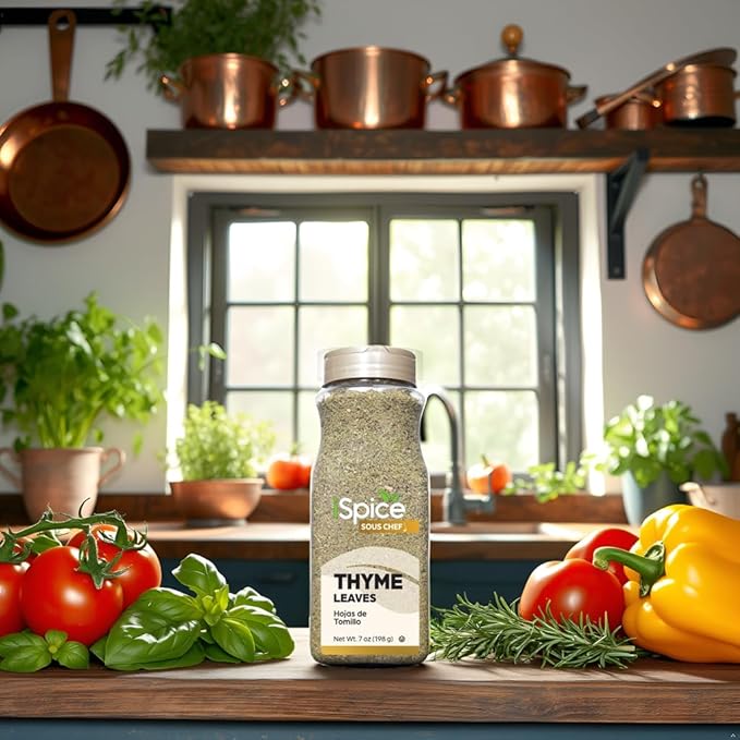 iSpice | Thyme Leaves | 7 oz | Bulk Size | Premium Herbs | Kosher