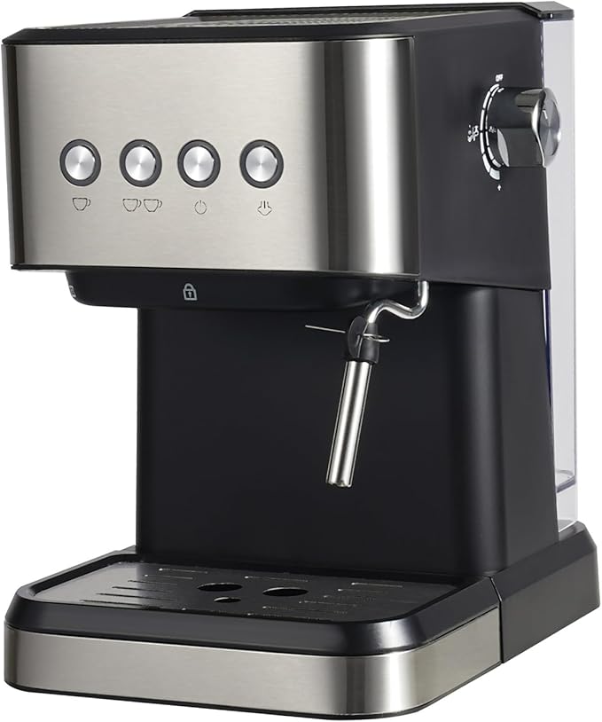 Espresso Machines, 20 Bar Professional Espresso Maker with Foaming Steam Wand, Semi-Automatic Espresso Coffee Maker for Home, Office, 50oz Removable Water Tank