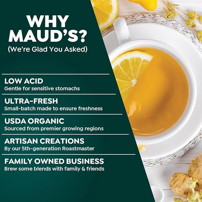 Maud's Organic Passion Green Tea Pods, 100 ct, Recyclable Single Serve Tea Pods ??100% Gourmet Blended Tea Leaves, Compatible with Keurig K Cups Maker