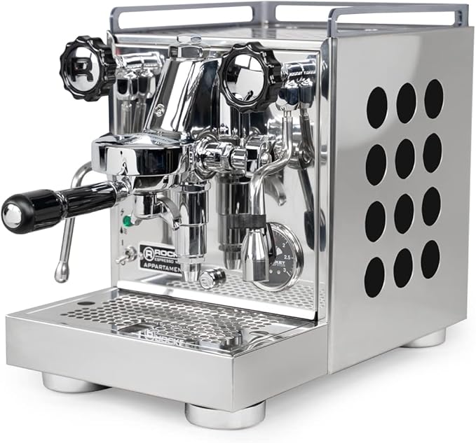 Rocket Espresso Appartamento Espresso Machine and Eureka Mignon Notte Grinder Bundle (Black)