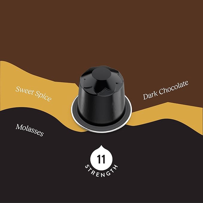 Cru Kafe Ristretto USDA Organic Espresso Coffee Capsules (10 Pods) Fairtrade Coffee Pods Compatible with Nespresso Original Line and Pixie Machines