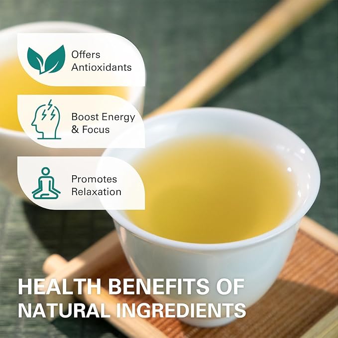 WT WEETEE Organic Sencha Green Tea, Organic Steamed Sencha Green Tea Loose Leaf, Shade Grown Gyokuro 100g/3.5oz, Smooth & Refreshing, Natural Caffeine & Antioxidant