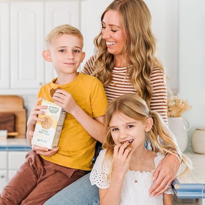 Skout Organic Soft Baked Cookie Variety Pack (3 Pack) | Soft Baked Cookies | Plant-Based | Vegan | Gluten, Dairy, & Soy Free (3 Pack, Lemon Poppyseed)