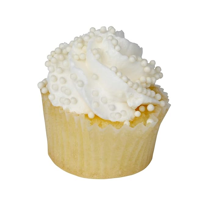 White Pearl Sprinkles - 2.7 Pounds - Bulk White Nonpareils Jimmies - Toppings for Bridal Sprinkles - Tiny Pearls for Cakes, Cookies, Cakepops