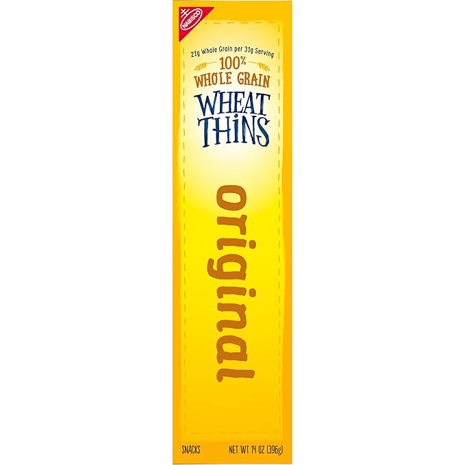 Wheat Thins Original Snacks, Whole Grain Wheat Crackers, Bulk Snack Crackers, Family Size, 6 - 14 oz Boxes