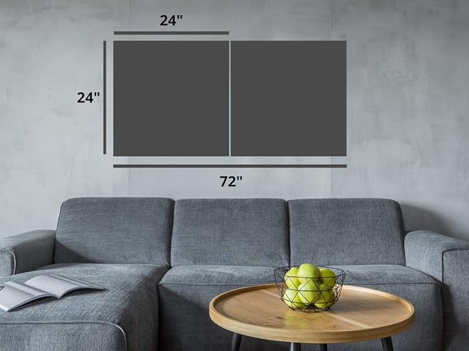 Mountain Landscape Wall Art Decor - 2 Piece Set, Decorative Framed Winter Snowy Lake Landscape Canvas Art Multi Panel Split Prints for Living Room, Kitchen, Bedroom, Office & Home Decor Gift