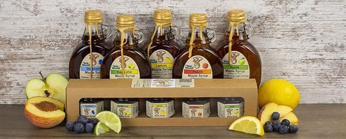 Strawberry Maple Syrup - For Pancakes and Waffles ??Made With Pure Maple Syrup And Natural Flavor - By Dragonwood (8 fl oz)