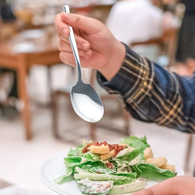 6-Piece Stainless Steel Buffet Serving Spoon, 6-Piece Large Serving Spoons