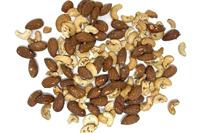 Everything Bagel Cashews and Almonds, Flavored Cashews, Flavored Almonds with Everything Bagel Seasoning 9 Ounce