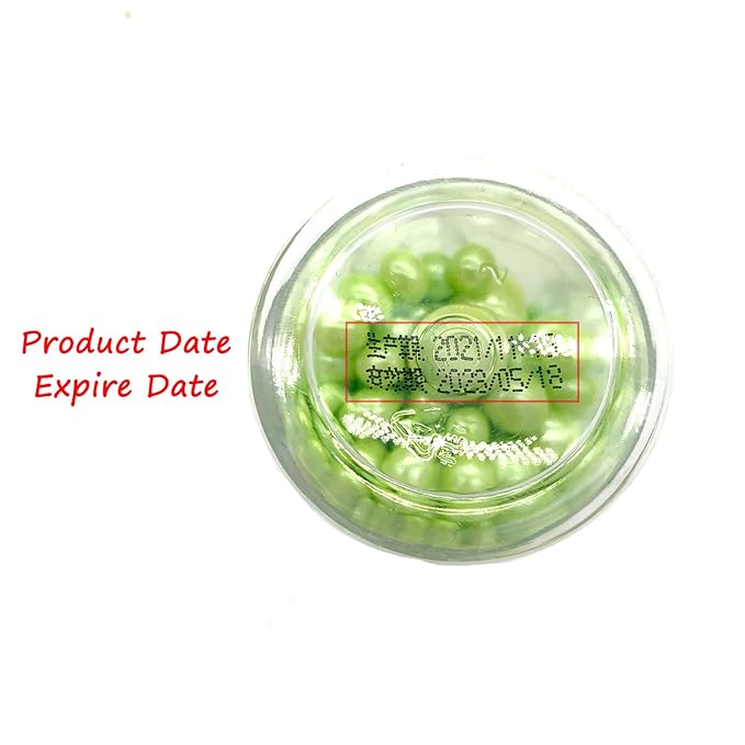 Weraru Edible Green Pearl Sugar Sprinkles Candy Mixing Size Baking Edible Cake Decorations Cupcake Toppers Cookie Decorating Celebrations Wedding Shower Party Chirstmas Supplies 130g/ 4.58oz