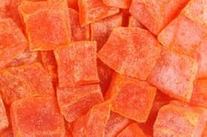 Dried Papaya Chunks (2 Lbs.) - Diced Dried Papayas Best for Snacking & Baking - Paw Paw Tree - Lightly Sugar Coated, Low Sodium, Dairy Free, Low Cholesterol, Low Fat & High Fiber Fruits
