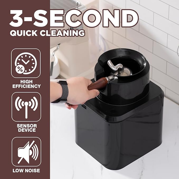 NUETRAL NS300 Electric Portafilter Cleaner-Automatic Coffee Grounds Cleaning Machine-Knock box for Espresso coffee-Espresso Puck Sucker-Innovative Espresso Machine Accessories(Desktop)