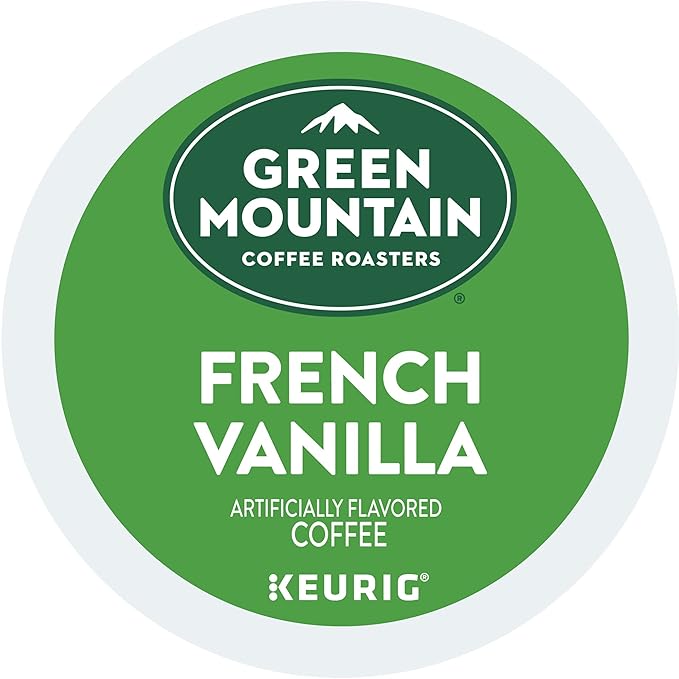 Green Mountain Coffee Roasters French Vanilla Keurig Single-Serve K-Cup pods, Light Roast Coffee, 60 Count (6 Packs of 10)