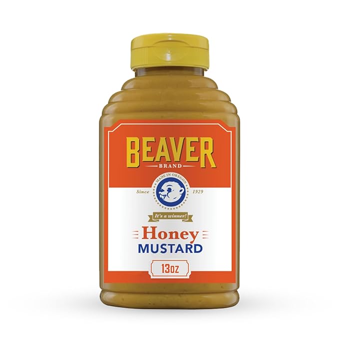 Beaver Sweet Honey Mustard, 13 oz squeeze bottle