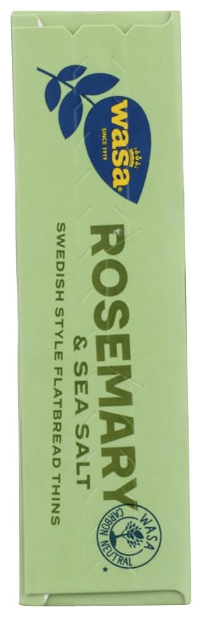 Wasa Flatbread Thins Crackers, Rosemary and Sea Salt, 6.7 Ounce (Pack of 1)
