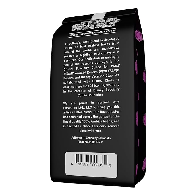 Joffrey's Coffee - STAR WARS??Dare to Resist Blend, STAR WARS Licensed Coffee Collection, Artisan Dark Roast, Bold & Smooth Taste, Brew or French Press (Whole Bean, 11oz)