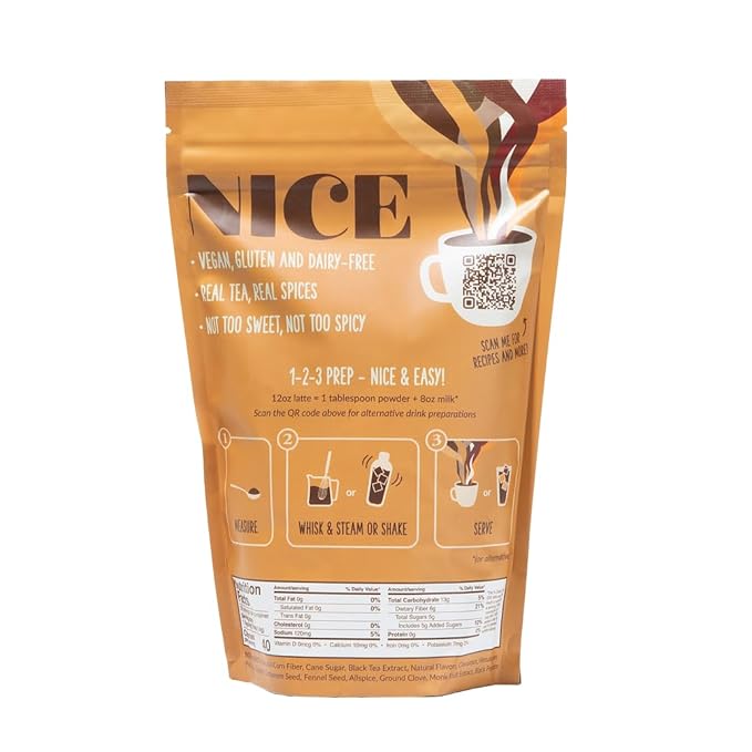 Two Leaves and a Bud Chai Tea Latte Mix, Chai Powdered Tea Mix, Serve Hot or Cold | 1 Resealable Bag, 1.1 lbs