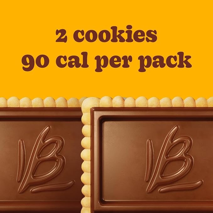 Bauducco Choco Biscuit Cookies, 25.3 oz (Pack of 40) - Crispy & Delicious Chocolate Cookies, Individually Wrapped for Snacks, Dessert & Lunch Boxes - 2 Cookies per Pack