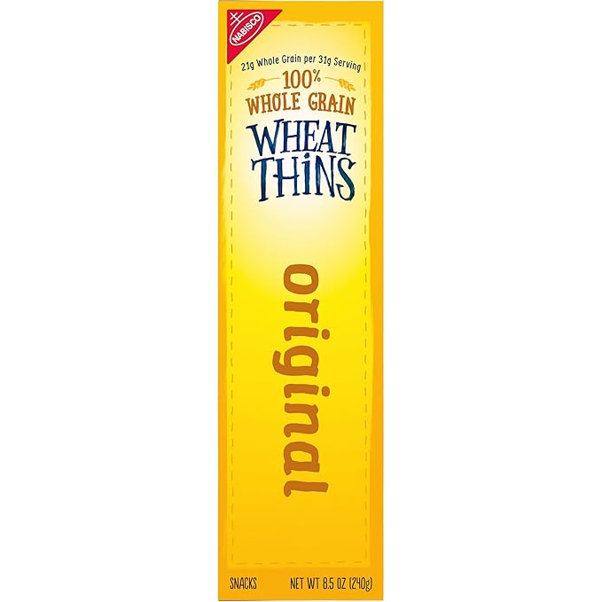 Wheat Thins Original Snacks, Whole Grain Wheat Crackers, Bulk Snack Crackers, 6-8.5 oz Boxes