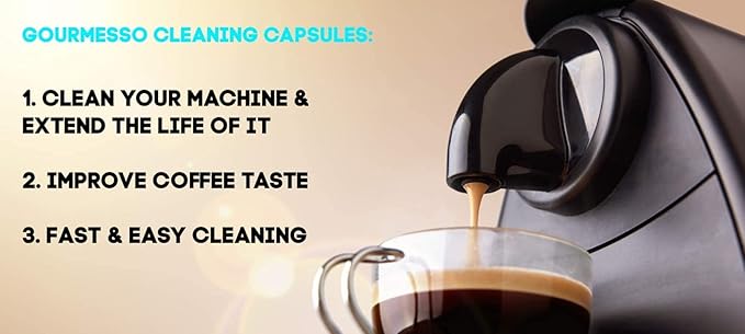 Nespresso Cleaning Pods - 10 Cleaning Capsules for Nespresso Original Machines. Cleaning Kit for Better Tasting Coffee!