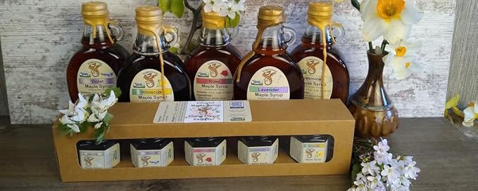Lavender Maple Syrup - For Pancakes and Waffles ??Made With Pure Maple Syrup And Natural Flavor - By Dragonwood (8 fl oz)