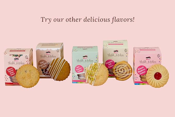 Vegan Ginger Spice Cookies- Holiday Cookies, Gourmet Vegan Snack, 100% Egg-Free, Dairy-Free, Allergy-Friendly, Plant-Based Treats, Festive Spiced Cookies, 5.5 oz Pack