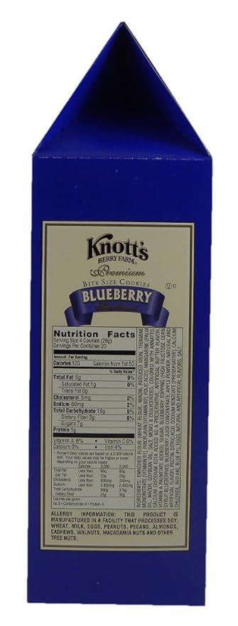 Knott's Berry Farm Shortbread Cookies (Blueberry, 20-Ounce Box)