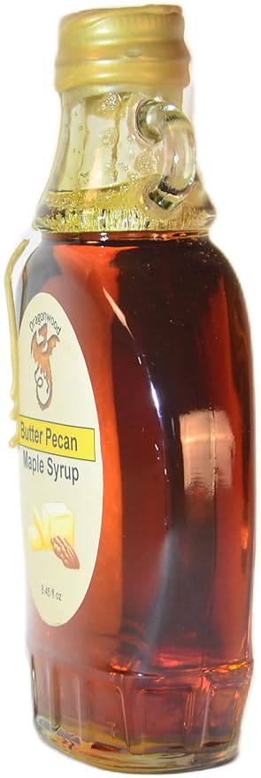 Butter Pecan Maple Syrup - For Pancakes and Waffles ??Made With Pure Maple Syrup And Natural Flavor - By Dragonwood (8 fl oz)