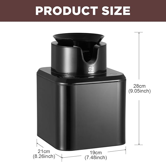 NUETRAL NS300 Electric Portafilter Cleaner-Automatic Coffee Grounds Cleaning Machine-Knock box for Espresso coffee-Espresso Puck Sucker-Innovative Espresso Machine Accessories(Desktop)