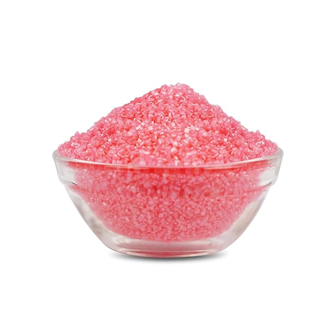Pink Sanding Sugar Sprinkles, Food Grade, 150g, Edible Sprinkles for cupcake decorating, Cake Toppers, Sprinkles Decoration, Ice Cream, Wedding Party Valentines Halloween Christmas Supplies