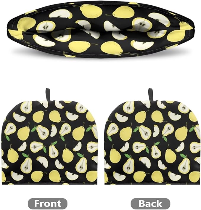 Yellow Pear Print Tea Cozy Creative Insulated Tea Cosy Extra Thick Home Kitchen Decoration Creative Gifts Dust Teapot Cover Kitchen Accessories for Travel