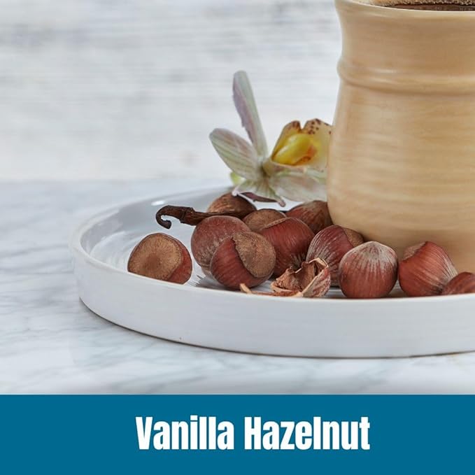 Door County Coffee Vanilla Hazelnut Flavored Ground - 10 oz Bag - Flavored Ground Medium Roast - 100% Specialty Arabica - Flavored Gourmet - Vanilla Hazelnut Flavor