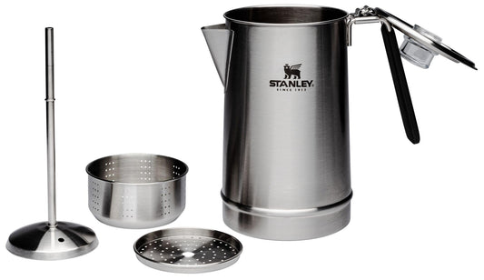 STANLEY Hold Tight Percolator Coffee Pot 1.1 qt | Stainless Steel 6 Cup Coffee Maker | Stove Top or