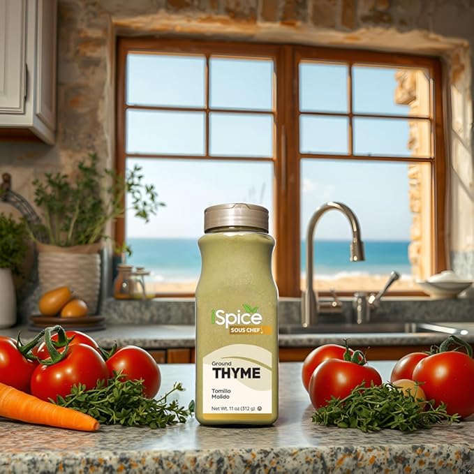 iSpice | Thyme Ground | 11 oz | Bulk Size | Premium Herbs | Kosher