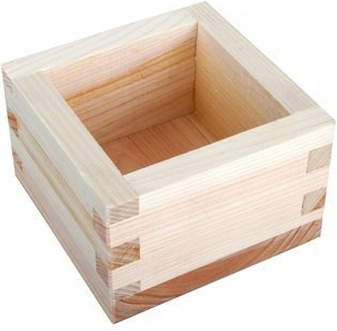 JapanBargain, Set of 4 Japanese Sake Masu Wooden Sake Cup, Cypress Hinoki Wood, Made in Japan, 4 ounce