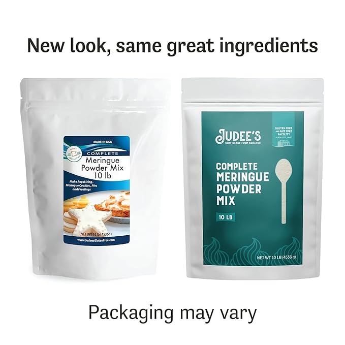 Judee's Gluten Free Meringue Powder Mix 40lb - No Preservatives, Non-GMO Gluten-Free & Nut-Free - Made in USA - Make Meringue Cookies, Pies, Frosting, and Royal Icing