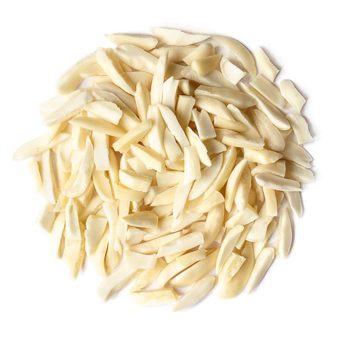 Food to Live - Blanched Slivered Almonds, 18 Pounds Chopped Raw Blanched Almonds, Unsalted, Vegan, Keto, Kosher, Bulk. High in Protein, Vitamin E, Riboflavin. Great for Cooking, Baking, Salads