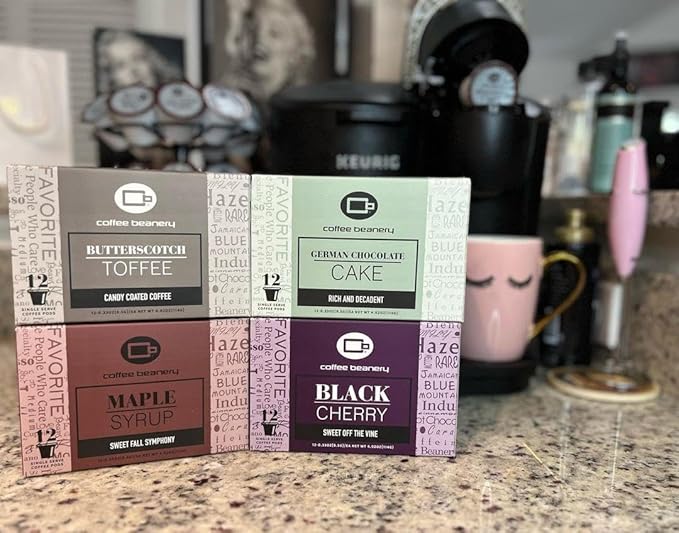 Black Cherry Coffee Pods by Coffee Beanery | 12ct Medium Roast Arbica Coffee