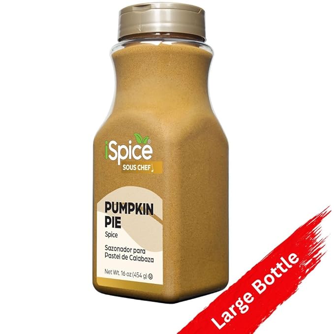iSpice | Pumpkin Pie Seasoning | 16 oz | Bulk Size | Mixed Spices & Seasonings | Kosher