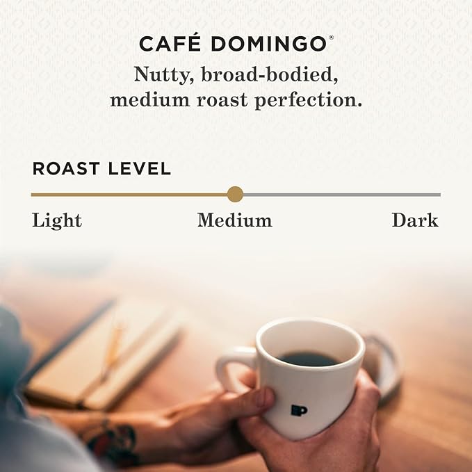 Peet's Coffee, Medium Roast Ground Coffee - Cafì±?Domingo 63 Ounces (6 Bags of 10.5 Ounces)