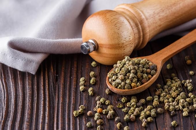 Sanniti Peppercorns in Brine | Imported from Spain | Great for Sauces, Soups, Meats and Light Dishes, 3.9 oz (Pack of 2) (Variety)