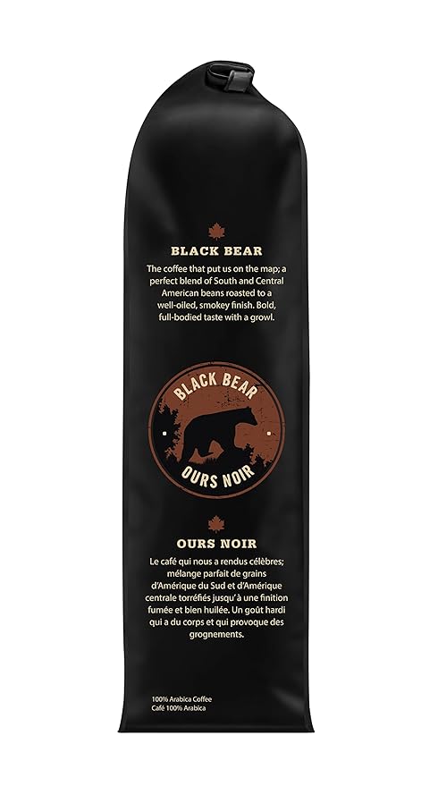 Muskoka Roastery Coffee, Black Bear, Dark Roast, Ground Coffee, 400g