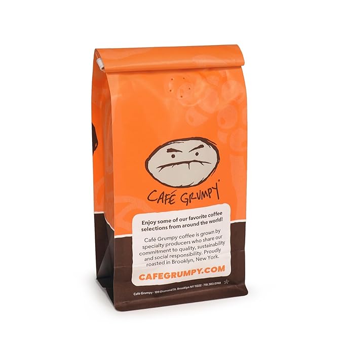 Cafì±?Grumpy Heartbreaker Blend Whole Bean Coffee, 12 oz bag Medium Roast Arabica, French Press Cold Brew Pour Over Drip Gourmet Breakfast